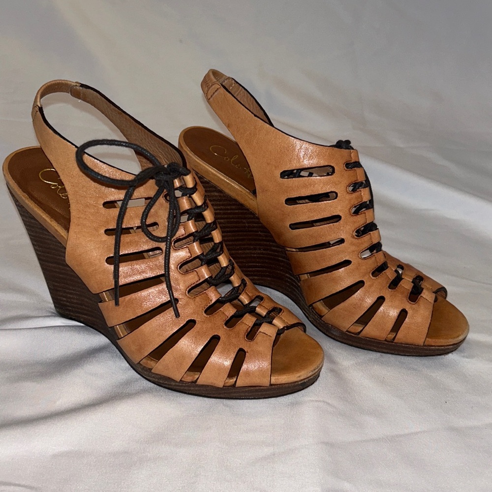 Cole Haan Women's Tan Leather Sandals